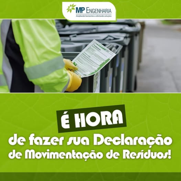 &Eacute; hora de fazer sua Declara&ccedil;&atilde;o de Movimenta&ccedil;&atilde;o de Res&iacute;duos