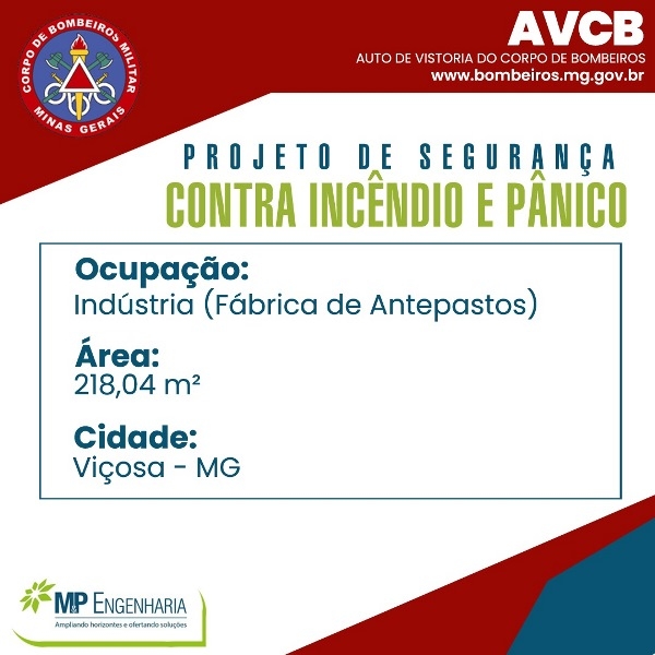 Projeto de inc&ecirc;ndio conclu&iacute;do